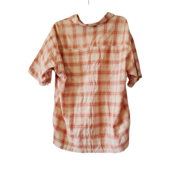 Patagonia Organic Cotton Mens Plaid Shortsleeve Button Down Lightweight Shirt XL - Picture 2 of 7